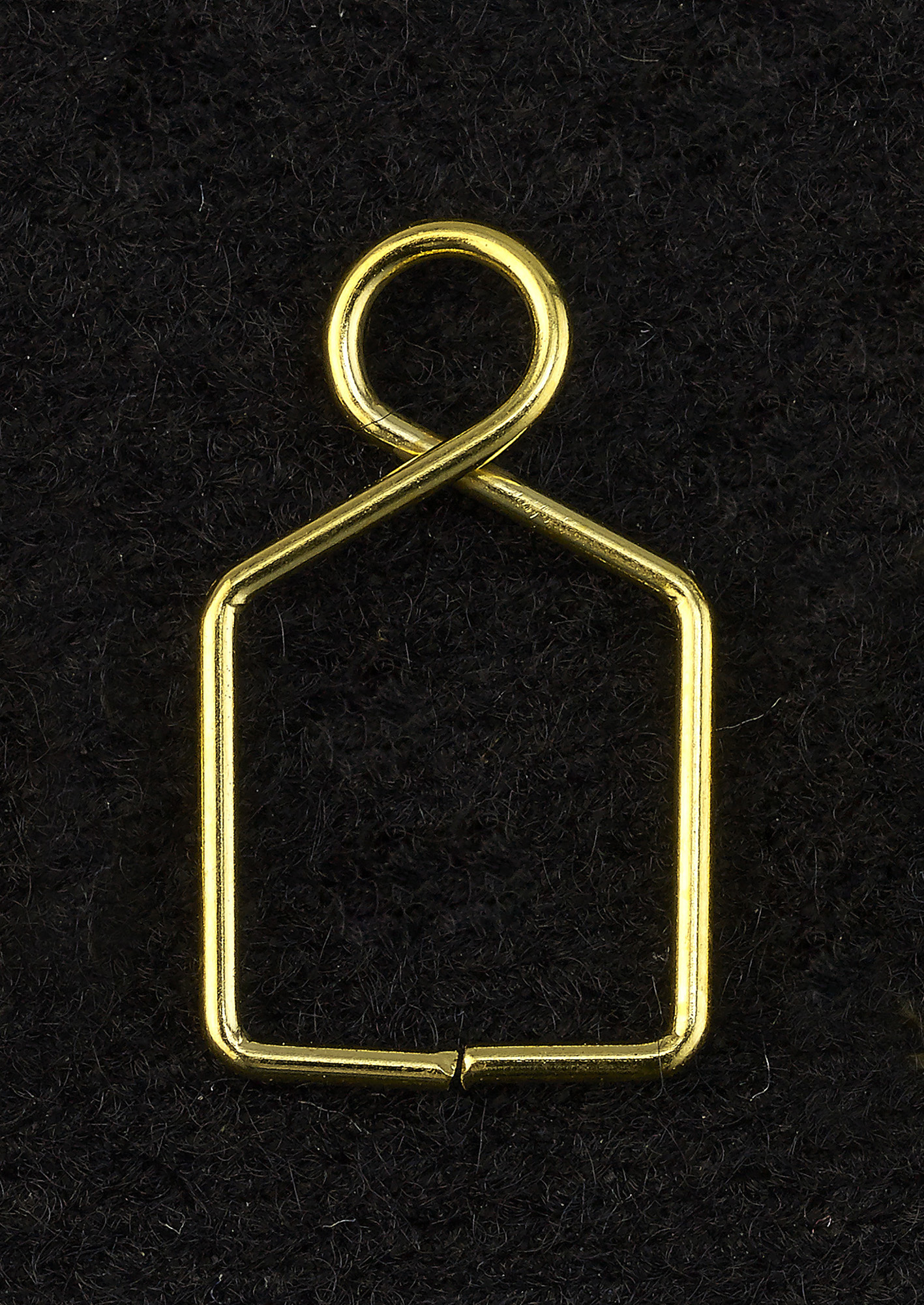 C90077  Square Claw Link 10X18mm Gold